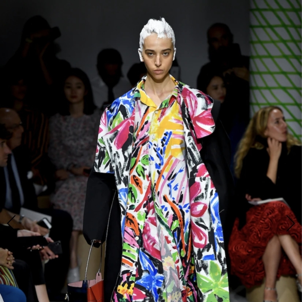 Marni Bold Multicolor Abstract Dress